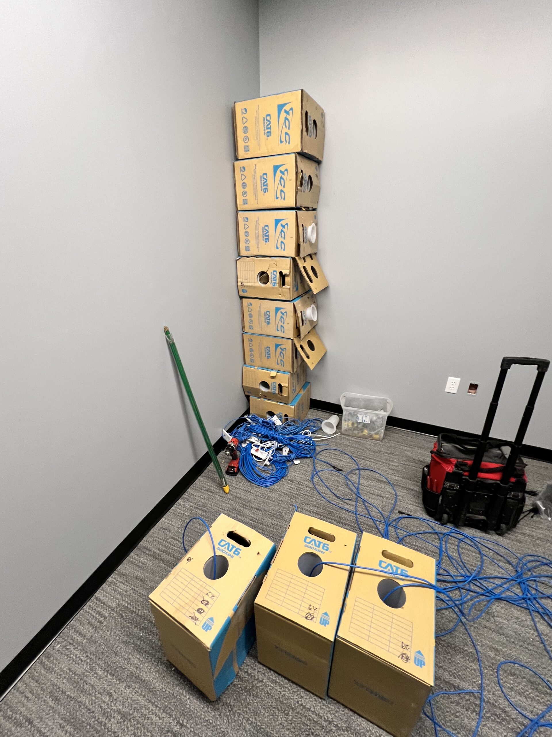 structured cabling Scio roseville saramneto ICC cat6 solid core cabling
